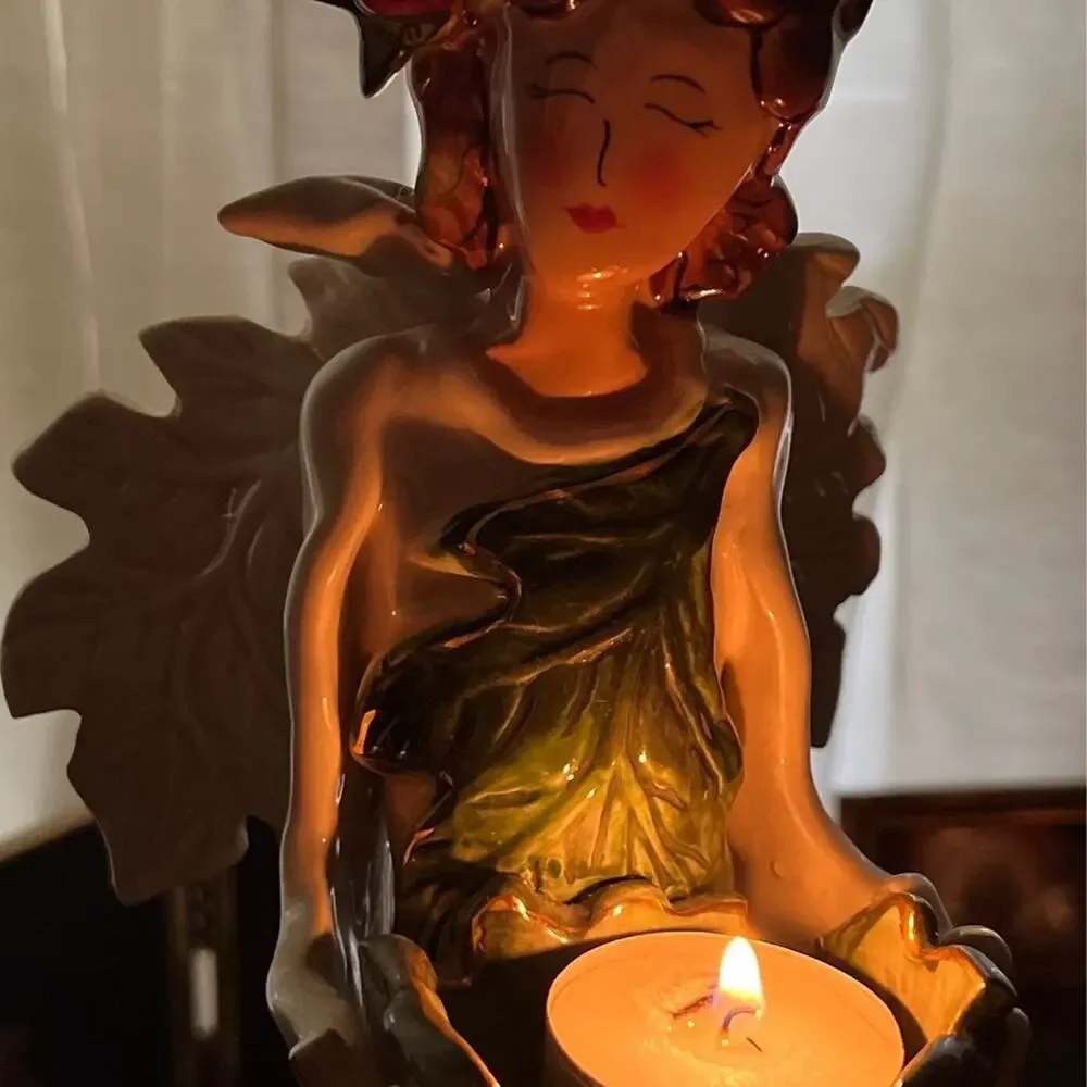 Angel Statue Double Tea-lite holder.